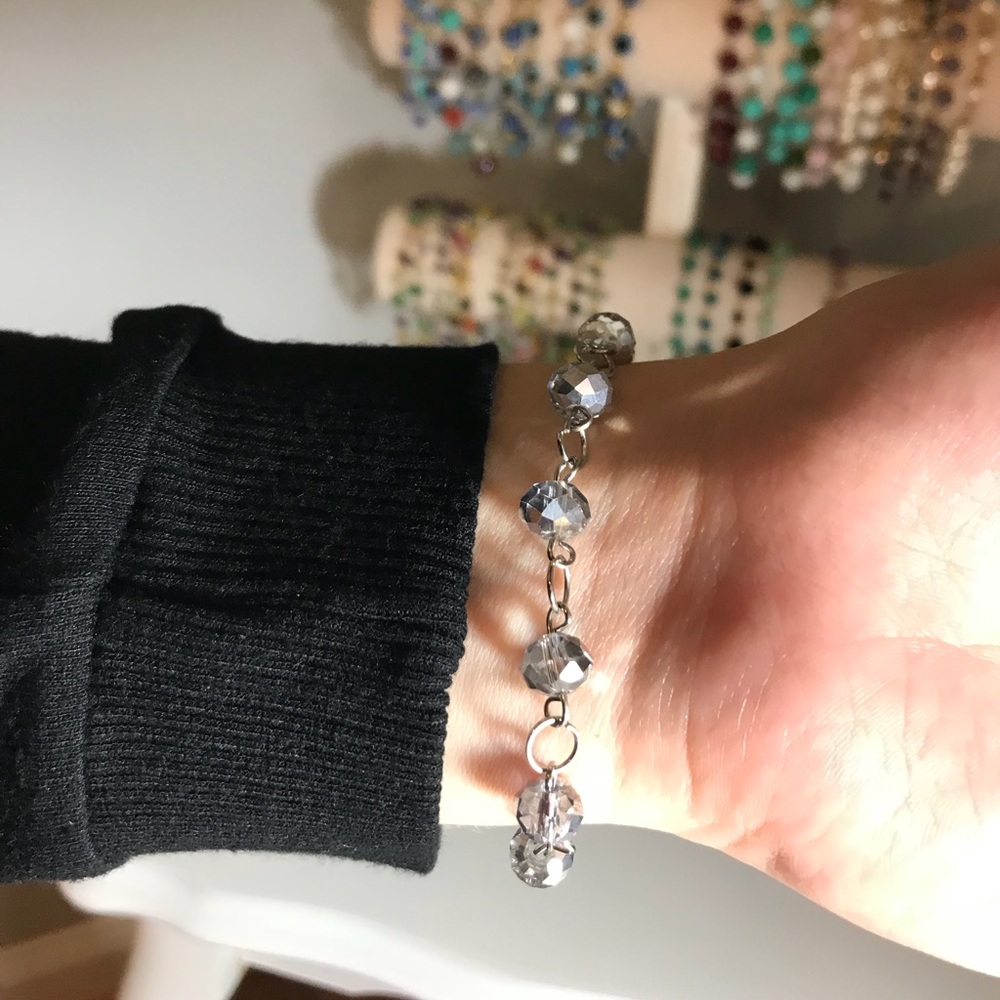 Silver Crystal Bracelet